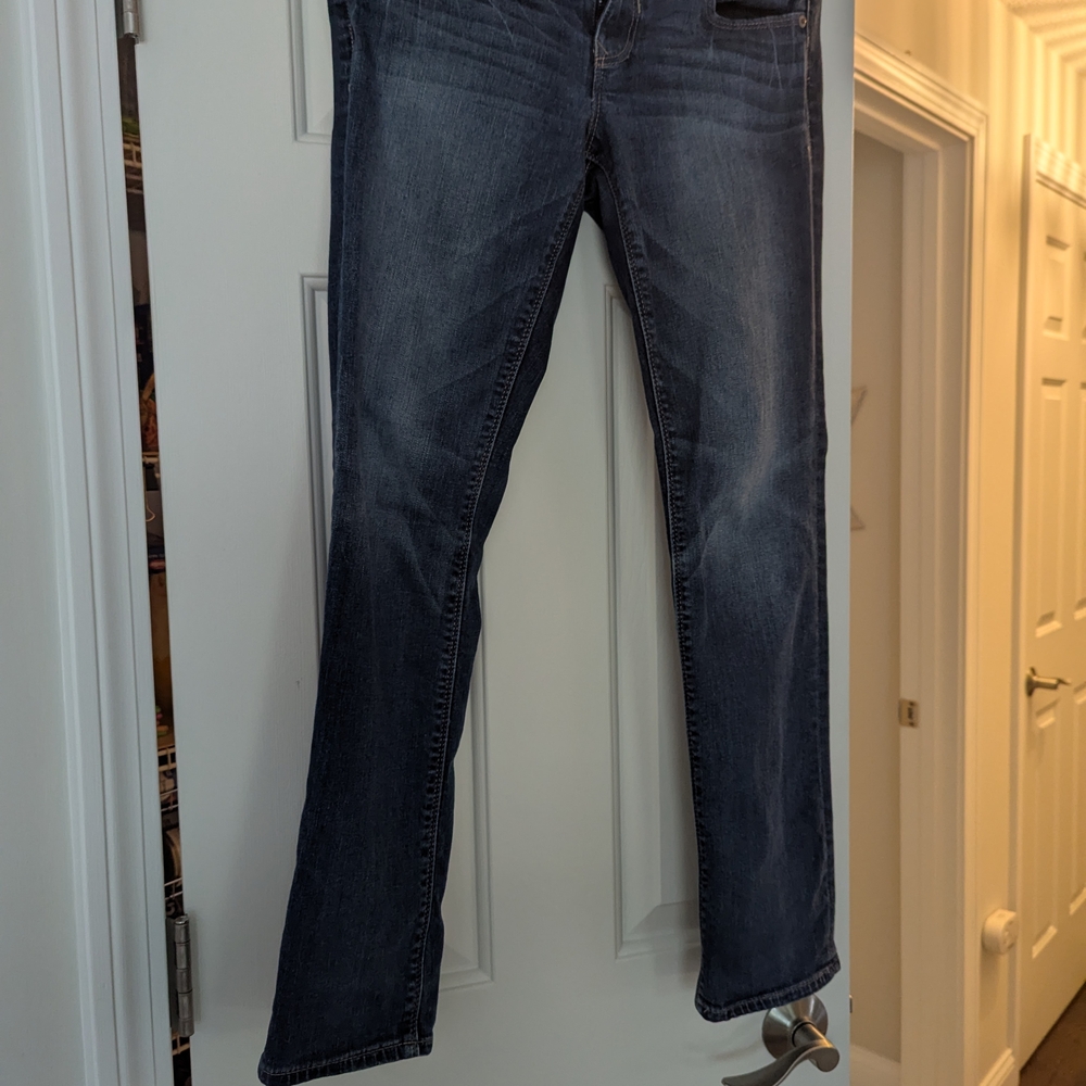 Express Midnight Blue Straight Leg Jeans